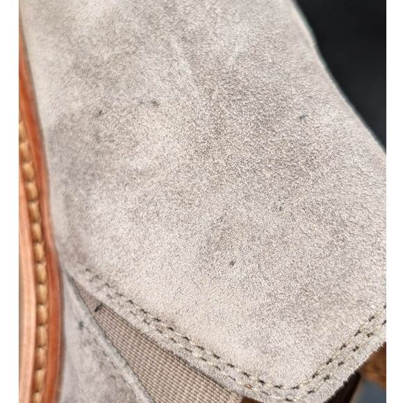 Sofft Naisbury II Womens 6.5 Taupe Slip-On Leather Upper Stacked Heel Pull Tabs - Picture 8 of 9